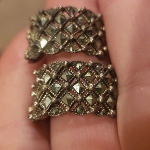 Vintage Sterling Silver marcasite earrings